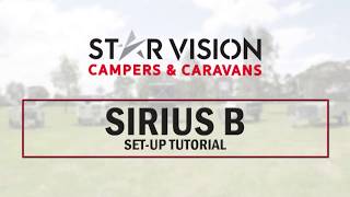 STAR VISION - SIRUIS B - Forward Folding Hard Floor Camper Trailer - Setup Tutorial