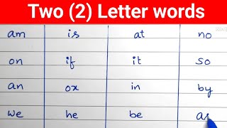 50 Two letter Words/Two (2) Letter words in English/2 words letter 50/2 letter Words/2 Letters/