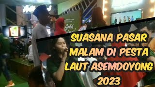 Suasana Pasar Malam di Pesta Laut-Baritan Asemdoyong 2023
