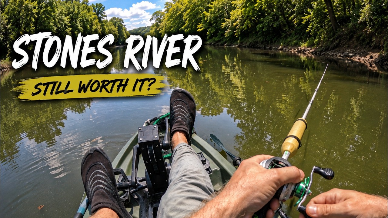 Kayak Fishing The Stones River In Nashville… Is It Trash Now???