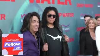 Paul Stanley and Gene Simmons at the Deep Water Premiere at Paramount Theatre in Hollywood