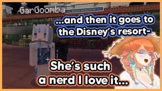 Gura being such a nerd and won't stop talking, makes her the best Disney World tour guide