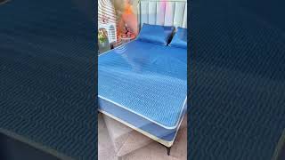 Best Cooling Bedsheet, Latex Ice Silk Mattress Cover, Soft Cooling Bed Sheet #besthomefinds #shorts