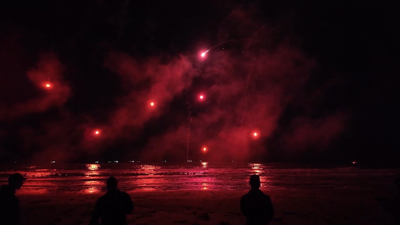 U.S. Coast Guard Pyrotechnic Flare Training in Galveston, Texas