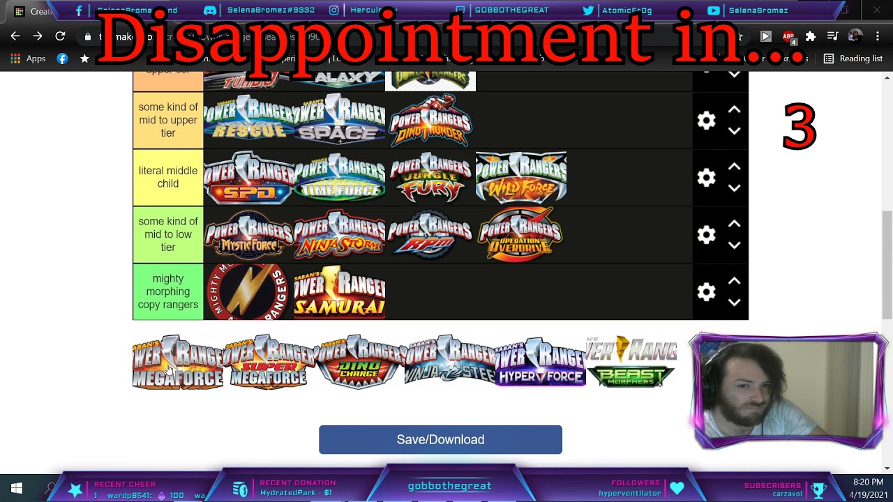 Power Rangers theme tier list (Objectively trust [dont even try to deny])