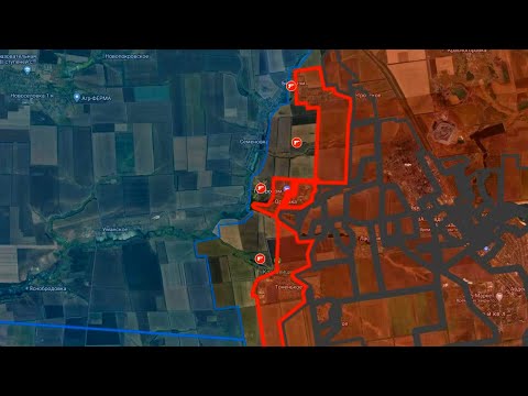 29.02.2024 Карта боевых действий. Прорыв фронта - бои в Орловке, Тоненькое и Бердычи