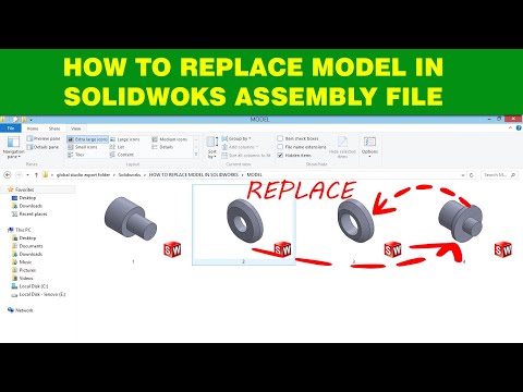 HOW TO REPLACE MODEL IN SOLIDWORKS ASSEMBLY