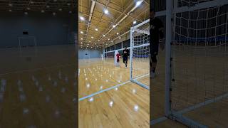 Treino de finalização e lançamento #futsal #goleiro