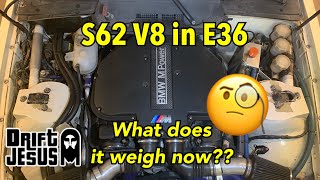 S62 E36 Drift Car Weighing