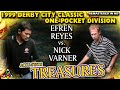 Killer onepocket efren reyes vs nick varner  1999 1st annual derby city classic onepocket div