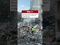 Rescuers search rubble of Kyiv flats after massive Russian strikes kill two. #Ukraine #BBCNews