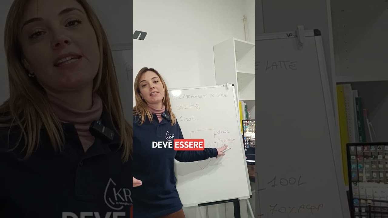 Preparazione del latte per vitelli 