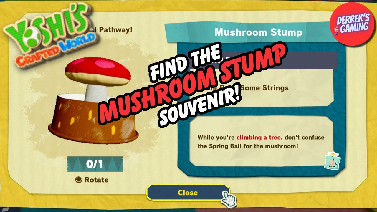 Yoshi's Crafted World | Yoshi Pulls Some Strings | Mushroom Stump