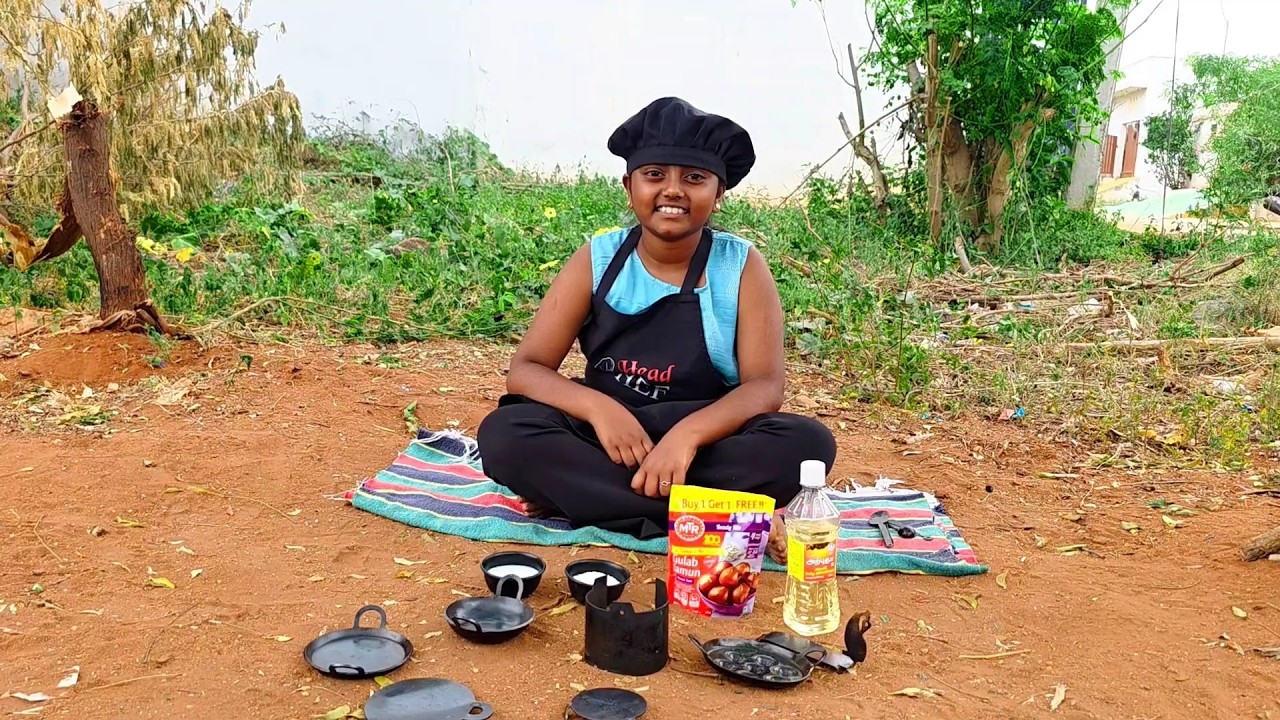 tiny gulab jamun🤤 | Miniature Cooking | Kutty chef Diya 👩‍🍳 cooking 🍳 