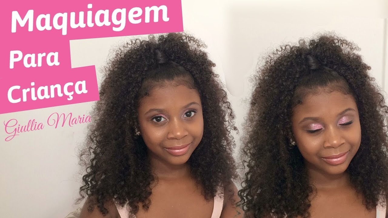 Maquiagem para criança negra! Formatura/ Daminha