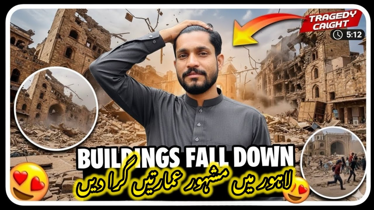 🏢 "MAJOR BUILDING COLLAPSE IN LAHORE!" 😱 