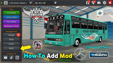 How To Add Bus Mod For Bussid New Bus Mod in Bus Simulator Indonesia | ACKSRTC Sheetal Mod 