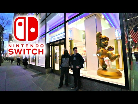 FIRST IN LINE FOR THE NINTENDO SWITCH - NYC