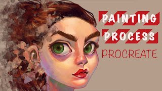 iPad Pro PROCREATE painting TUTORIAL (time lapse)