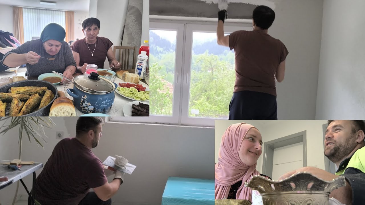 Nastavak renoviranja uz pomoć mame i babe — rad, smijeh i ručak