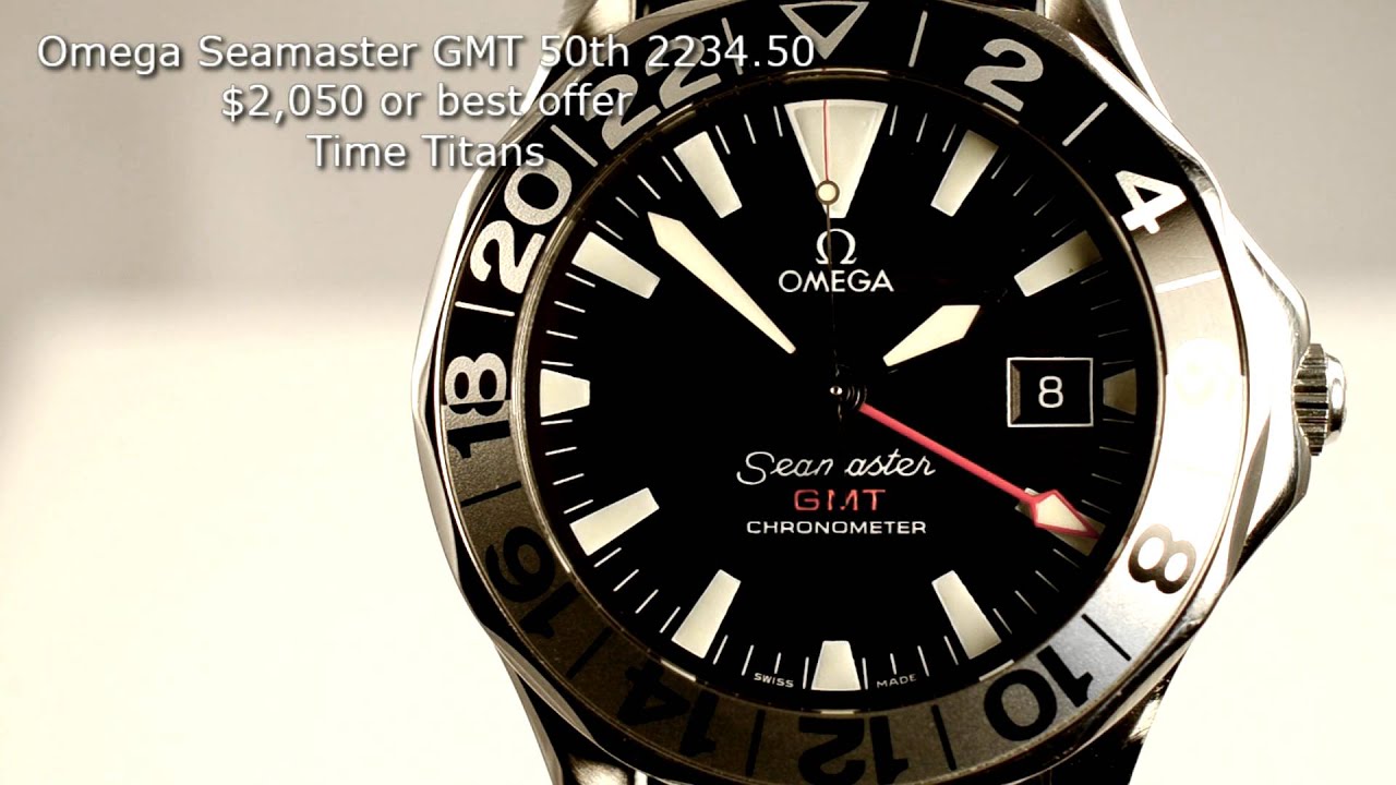 Omega Seamaster GMT 50th 2234.50 NATO COSC Caliber 1128 42MM - YouTube