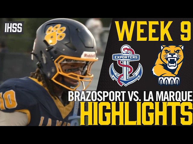 La Marque 62, Brazosport 0 | District 12-4A Div. II Opener Blowout