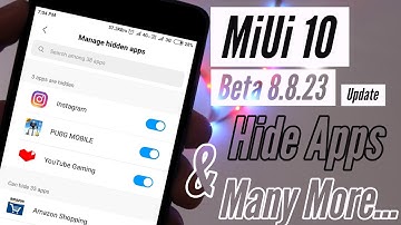 MiUi 10 (8.8.23) Global Beta Impossible Updates Of Xiaomi | Hide Apps | [Hindi]