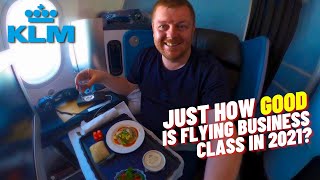 AWESOME: KLM World Business Class on the 787: Amsterdam - Mexico City