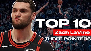 ZACH LAVINE - TOP 10 THREE POINTERS | Chicago Bulls