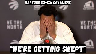 Scottie Barnes ADMITS Raptors will get SWEPT - Postgame Interview - Raptors vs Cavaliers
