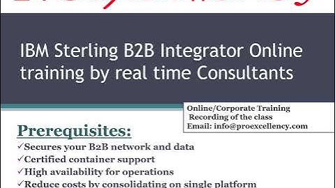 Proexcellency provides IBM Sterling B2B Integrator Online Training