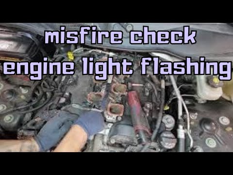 cadillac cts injector replacement missfire check engine light flashing
