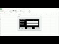 how to create a complete login system in vba excel with reset button