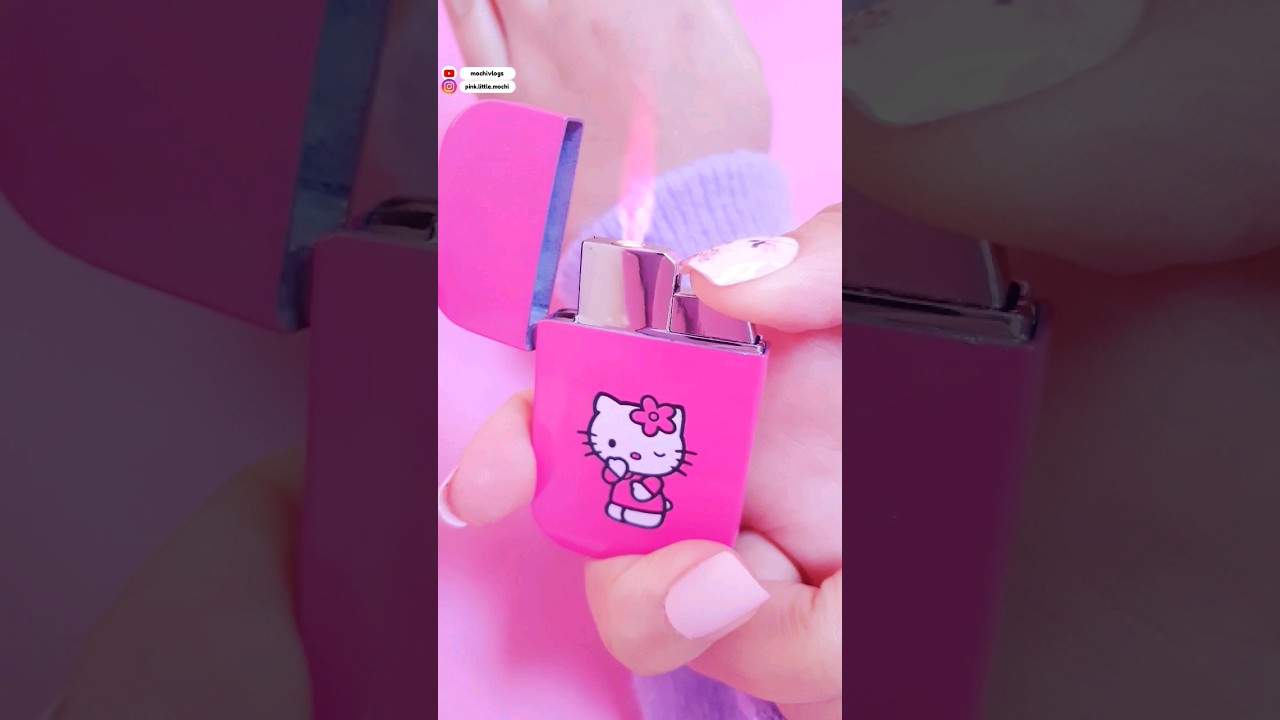 pink flame hello kitty lighter! 🌸💗 #shorts #hellokitty #y2k #kawaii 