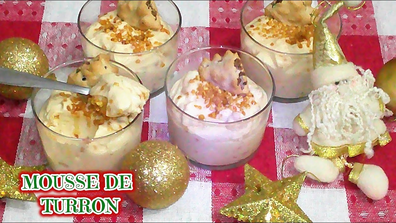 MOUSSE DE TURRON// RECETA NAVIDEÑA🌲🌟