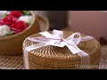 라탄 박스에 꽃을 담다. 플로리스트의 심플한 라탄 꽃바구니(Rattan carnation flower box) #ラタンフラワーバスケット