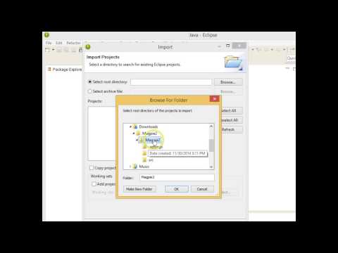 Java How to Import a Compressed Project into Eclipse