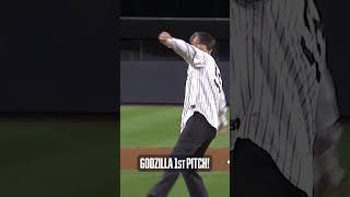 Hideki Matsui Tosses Out The First Pitch In The Bronx