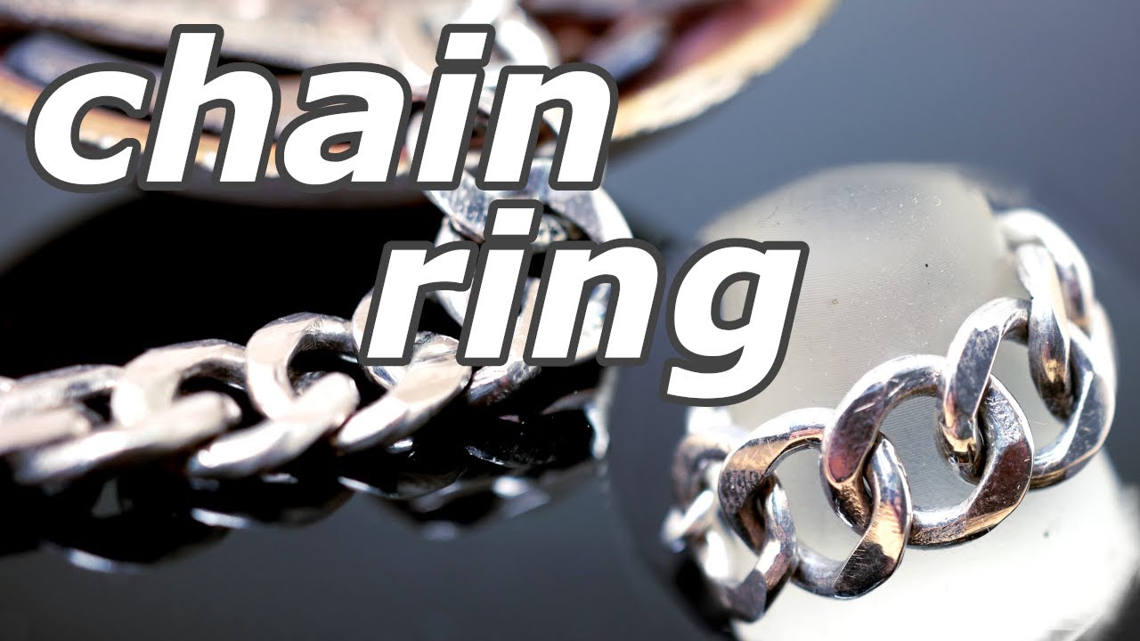 How to make a chain ring by melting silver and copper!/銀と銅を溶かしてチェーンリングの作り方