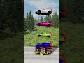 Jeep &amp; Supercars Tower COLLAPSE in BeamNG Drive!  #beamngdrive
