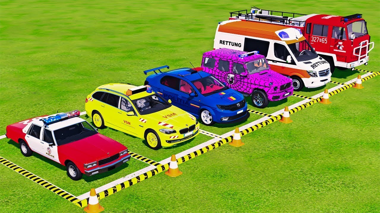 PIXAR CARS & FRUITS WITH COLORED & JOHN DEERE vs CLAAS TRANSPORTING WITH TRUCK - BeamNG.drive #60