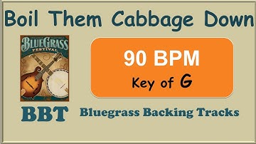 Boil Them Cabbage Down bluegrass backing track 90 BPM