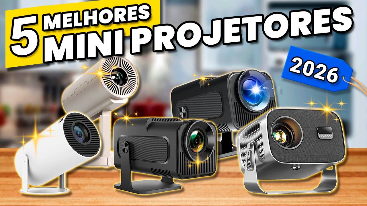 Os 5 Melhores MINI PROJETORES de 2026! ⌚ (Melhor Mini Projetor) - YouTube