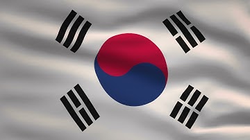 South Korea Flag Animation | 4k | Flags of the World