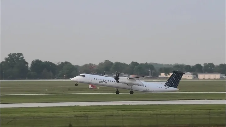 De Havilland Dash 8-400 | Porter Airlines Taking Off For Toronto. With ATC Audio.