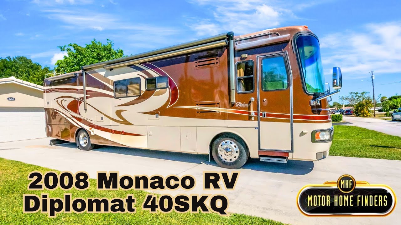 JUST LISTED - 2008 Monaco RV Diplomat 40SKQ  |  www.MotorhomeFinders.com