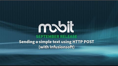 MOBIT: How to send a MOBIT text using HTTP post from Infusionsoft