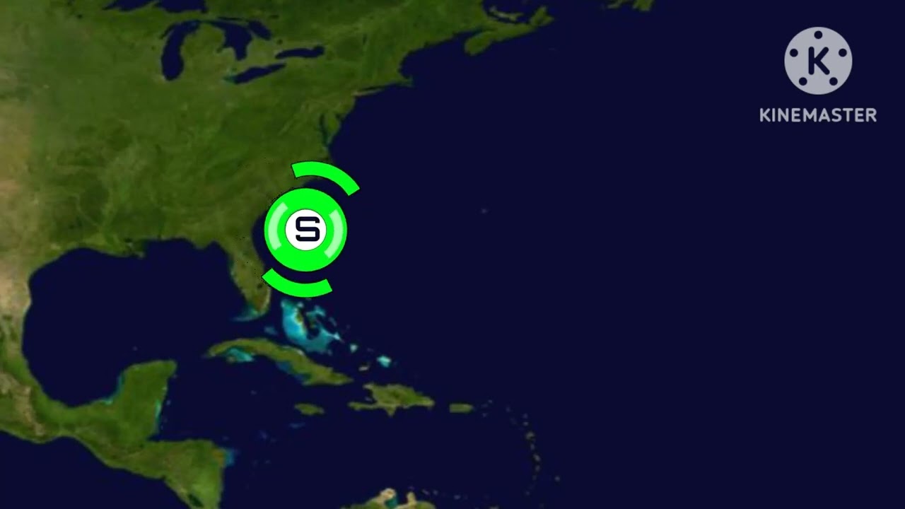 The track of Hurricane Debby (2024)