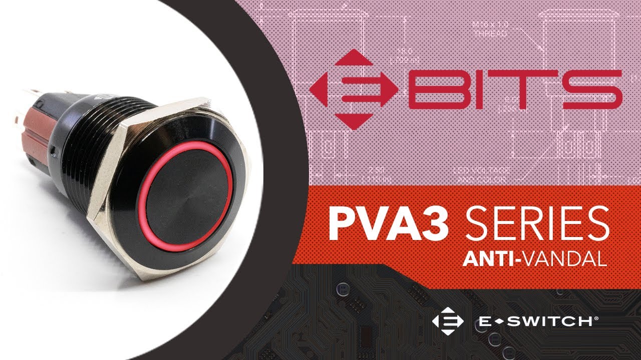 Anti-Vandal Switches: E-Switch PVA3 Series - YouTube
