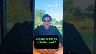 Can the Senate get their college sports bill to the floor and pass it this week